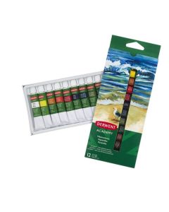 Derwent Academy akvarellivärit 12x12ml