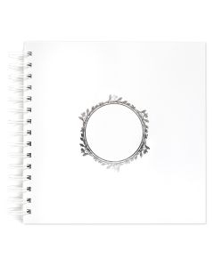 DPC Scrapbook 20,5x20,5 cm 40 sivua valkoinen hope