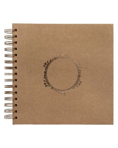 DPC Scrapbook 20,5x20,5 cm 40 sivua voimapaperi, kultafolio