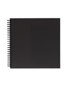 DPC Scrapbook 30,5x30,5 cm 40 sivua musta, ei kuviota