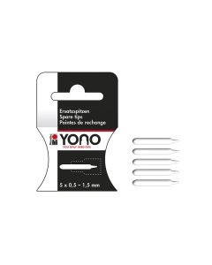 Marabu YONO Marker Spare tips 5 x 0.5-1.5 mm, vaihtokärjet
