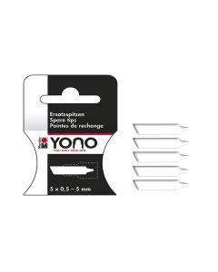 Marabu YONO Marker Spare tips 5 x 0.5-5 mm, vaihtokärjet