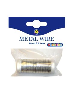 PLAYBOX Metallilanka 0,30mm 80m hopea