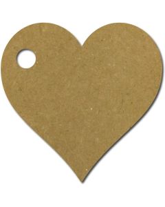 P. MEYCO Pakettikortit sydän 58x57mm 10 kpl // voi, voimapaperi