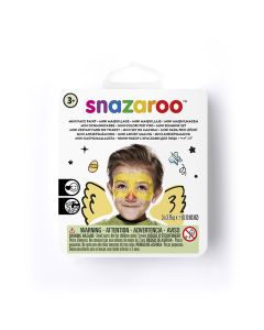 P. Snazaroo kasvoväri MiniKit tipu 3x3,75g, Sis. sivellin, sieni ja kelt, pun ja mustan värin