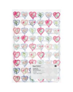 RICO kiiltokuva 17x25cm Hearts small FSC MIX