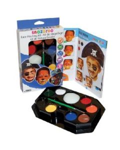Snazaroo Face Painting Kit Boy 50 faces, (8 väriä, sivellin, tyyny, ohje) kasvovärit