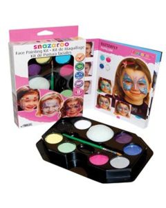 Snazaroo Face Painting Kit Girl 50 faces, (8 väriä, sivellin, tyyny, ohje) kasvovärit