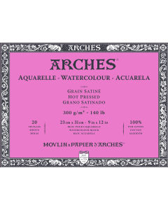 T Canson Arches Aquarelle HP 23x31 cm 300G NAWH Bl