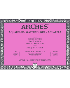 T Canson Arches Aquarelle HP 26x36 cm 300G NAWH Bl