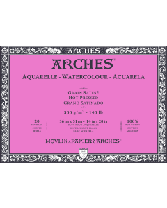 T Canson Arches Aquarelle HP 36x51 cm 300G NAWH Bl