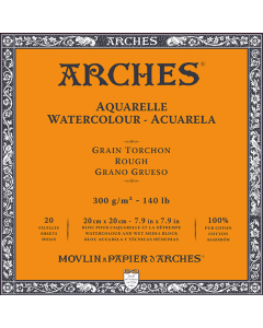 T Canson Arches Aquarelle RG 20x20 cm 300G NAWH Bl