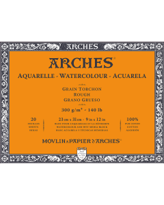 T Canson Arches Aquarelle RG 23x31 cm 300G NAWH Bl