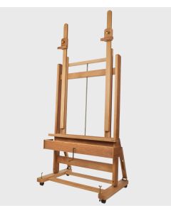 T Mabef M02 ateljeeteline, kampi, renkaat,, suurille maalauksille