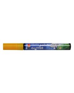 T Marabu Tekstiilitussi Glitter 523 3mm oranssi, vaaleille ja tummille kankaille