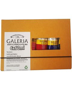WN Galeria 6x60ml - Suomen Värisävyt!, akryylivärilajitelma FIGA06