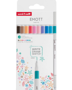 UNI EMOTT 10 lajitelma Pastel