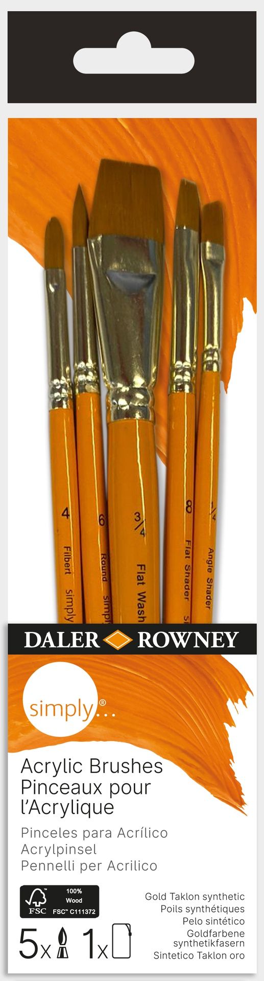 DR Simply sivellinsetti 5kpl akryyli 1