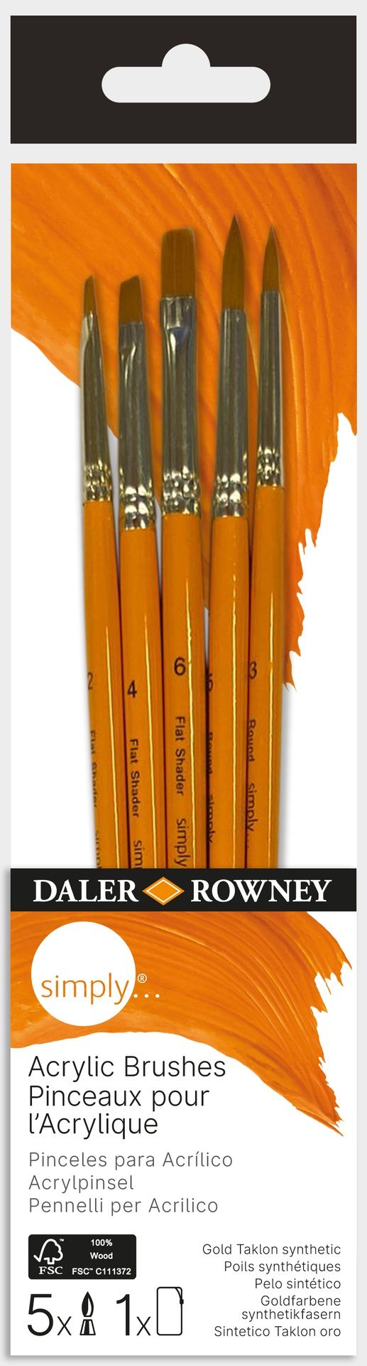 DR Simply sivellinsetti 5kpl akryyli 2