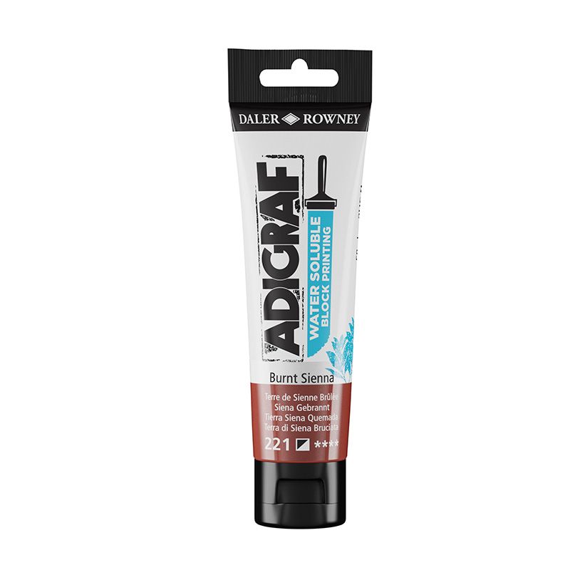 Adigraf Water Soluble Block print 59 ml BurntSienn