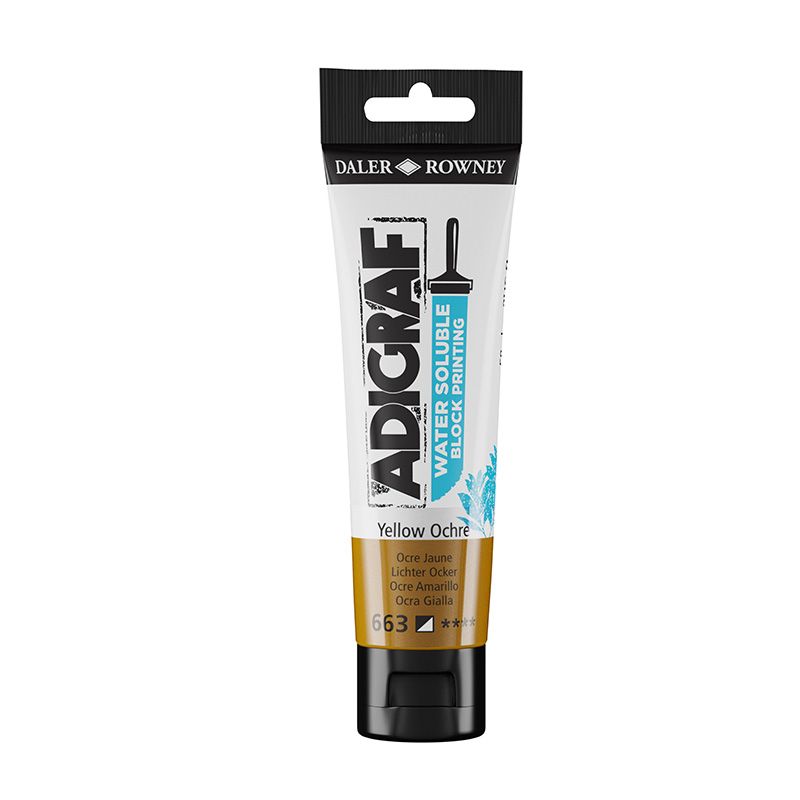 Adigraf Water Soluble Block print 59 ml YellowOchr