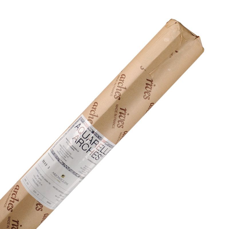 Arches 300g rulla 1,13x9,14m puolikark 100% COLD P, 100% lumppu akvarellipaperi
