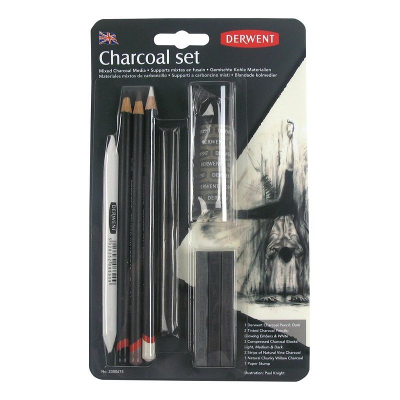 Derwent Charcoal Set, Hiililajitelma