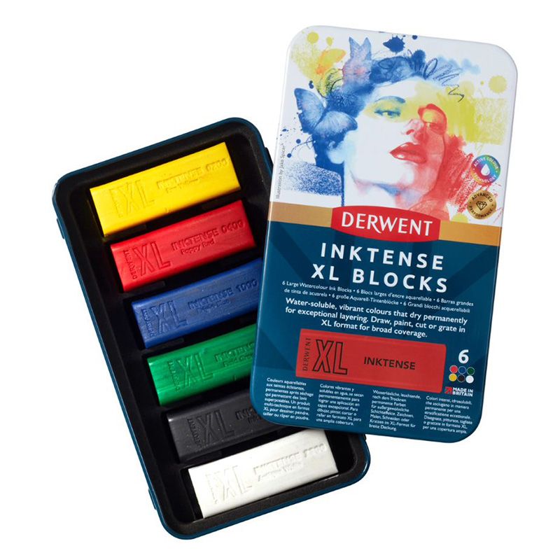 Derwent Inktense XL Blocks Tin (6)