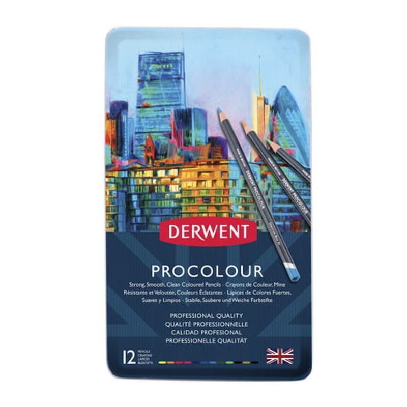 Derwent Procolour 12 värikynälajitelma