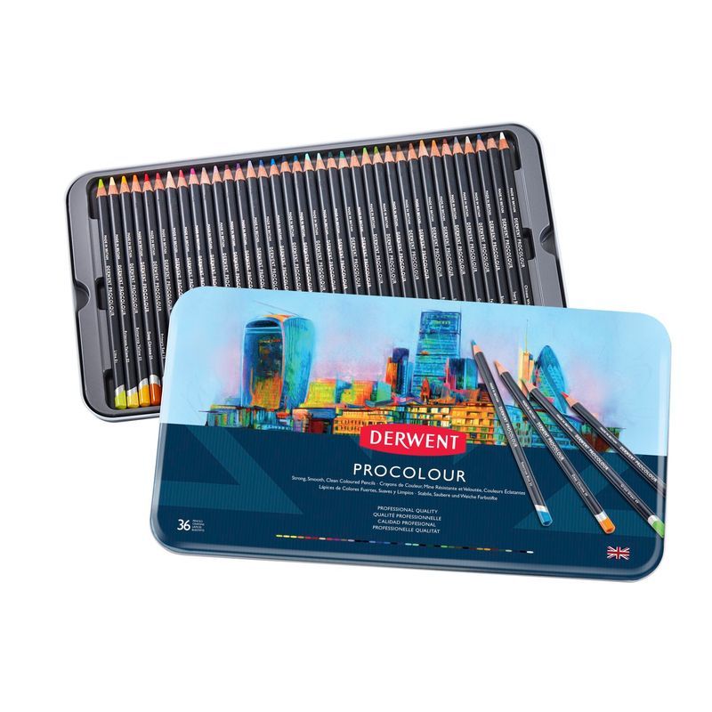 Derwent Procolour 36 värikynälajitelma