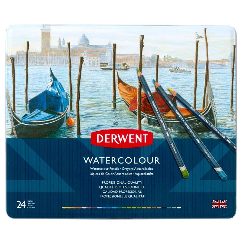 Derwent Watercolour 24 vesivärikynälajitelma