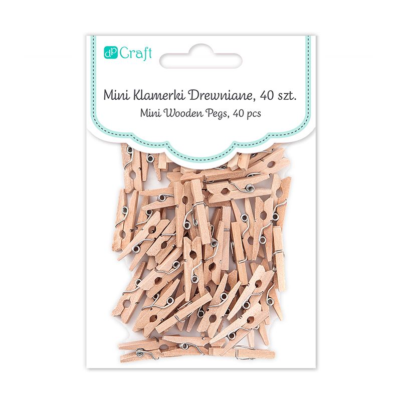 DPC Mini-pyykkipoika 25mm, 40kpl nature, korvaa 5652279