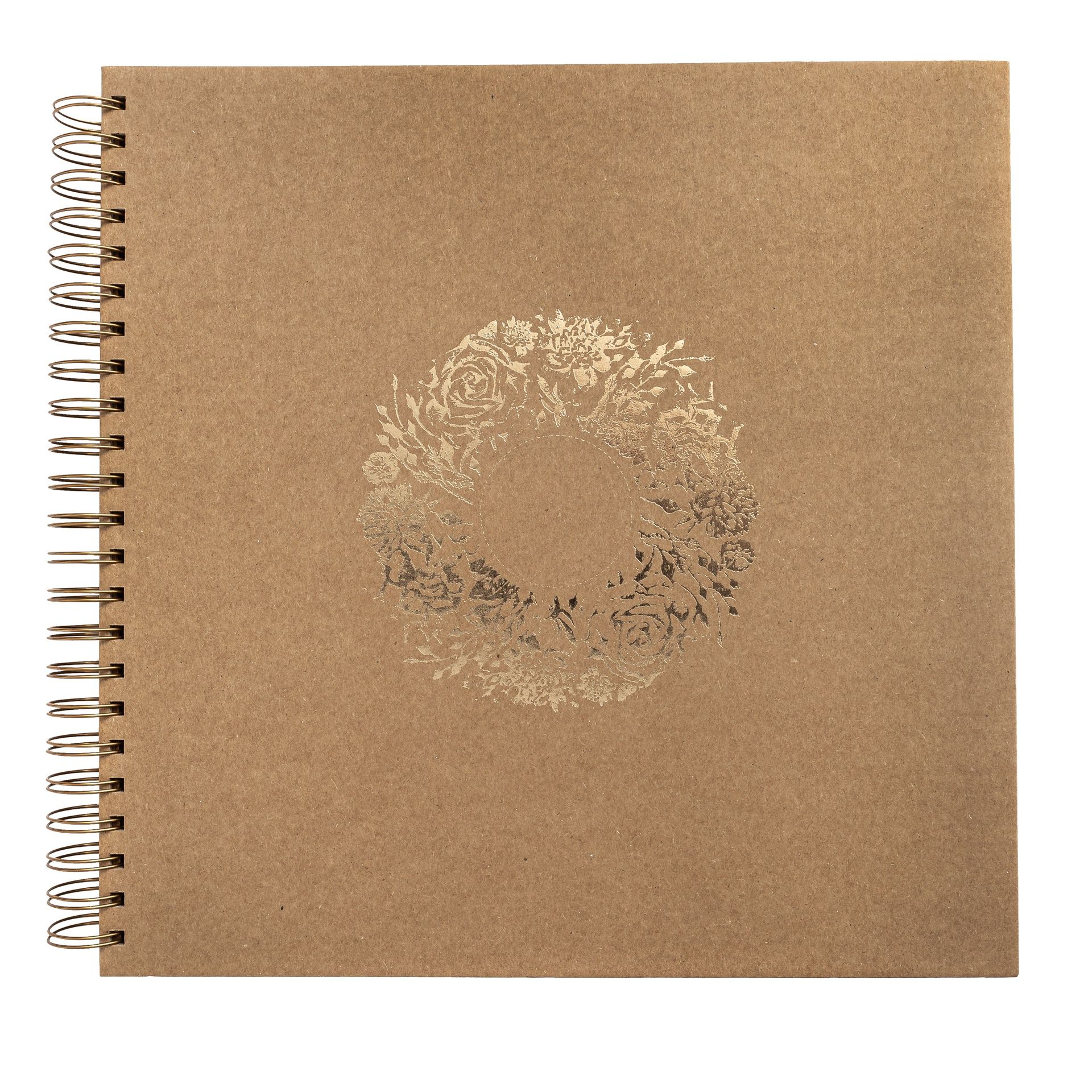 DPC Scrapbook 30,5x30,5 cm 40 sivua voimapaperi, kultafolio