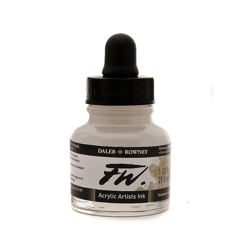 DR FW Acrylic ink 29.5ml 709 Shimmering gold, Taiteilijatasoinen muste