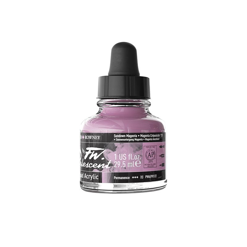 DR FW Ink Pearl 29.5 ml Sundown Magenta, Taiteilijatasoinen muste