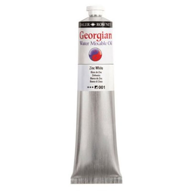 DR Georgian WAMO 200ml 009 Titanium white, 200ml vesiliukoinen öljyväri
