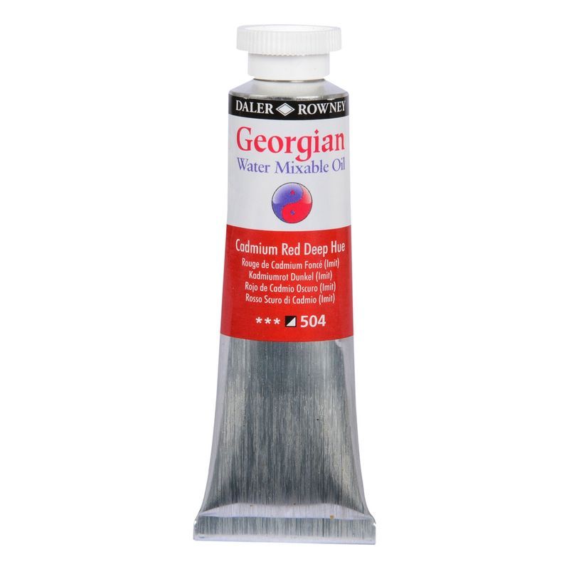 DR Georgian WAMO 37ml 504 Cadmium red deep hue, vesiliukoinen öljyväri