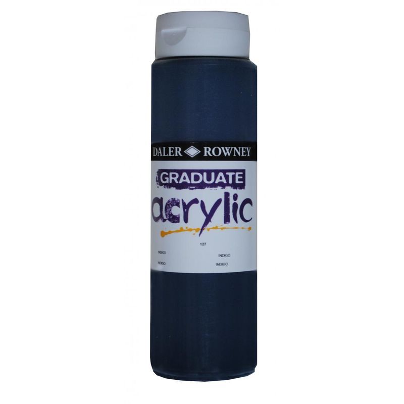 DR Graduate acrylic 500ml 127 Indigo, 500ml akryyliväri