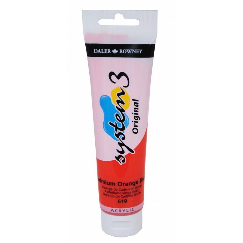 DR System 3 acrylic 150ml 619 Cadmium orange (hue)