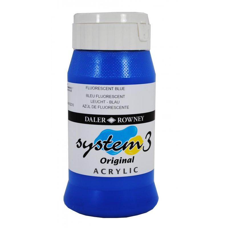 DR System 3 acrylic 500ml 100 Fluorescent blue
