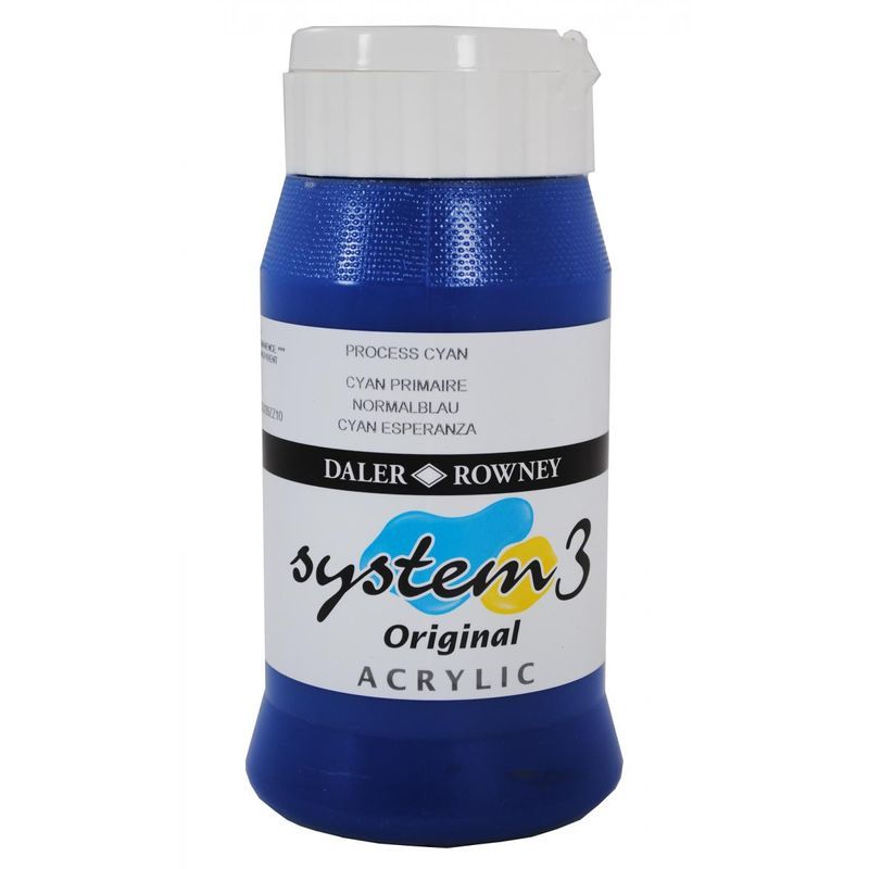 DR System 3 acrylic 500ml 120 Process cyan