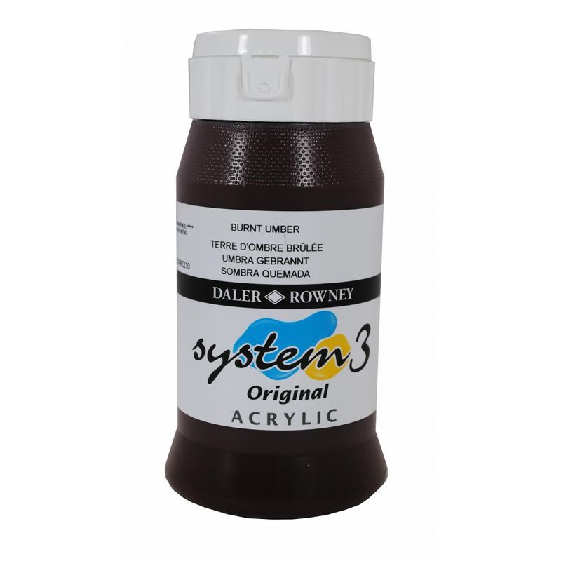 DR System 3 acrylic 500ml 223 Burnt umber