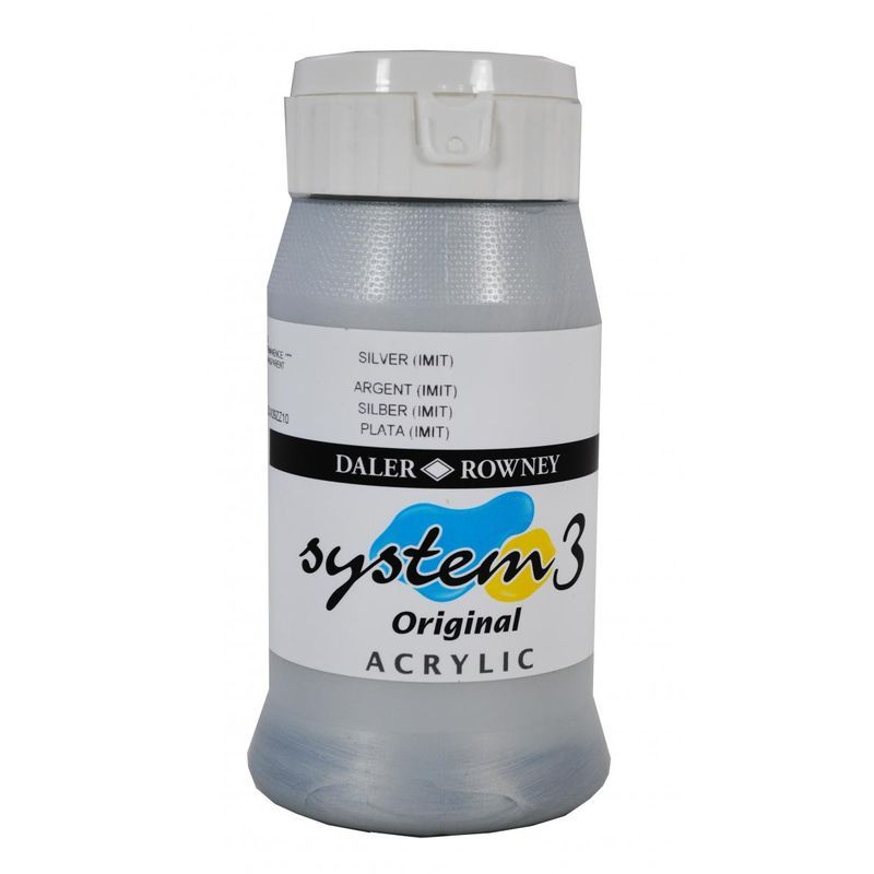 DR System 3 acrylic 500ml 702 Silver (hue)