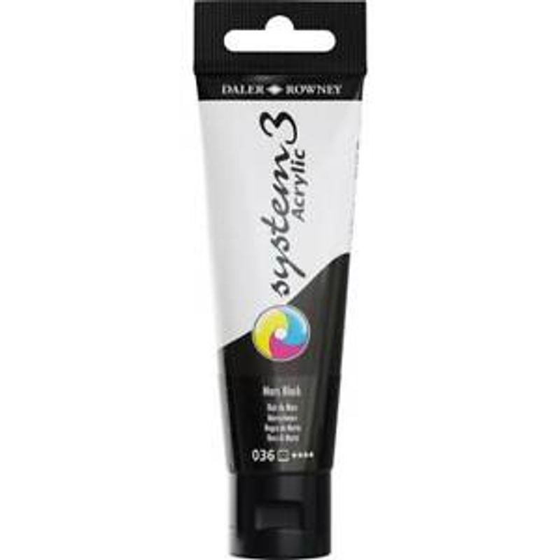 DR System 3 acrylic 59ml 036 Mars Black, akryyliväri