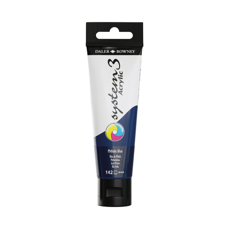 DR System 3 acrylic 59ml 142 Phthalo Blue, akryyliväri