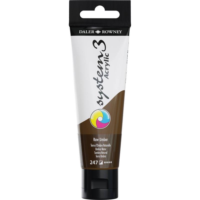 DR System 3 acrylic 59ml 247 Raw Umber, akryyliväri