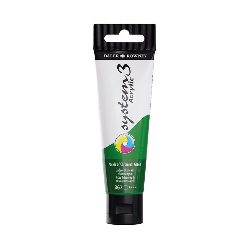 DR System 3 acrylic 59ml 367 Oxide Of Chrom.Green, akryyliväri