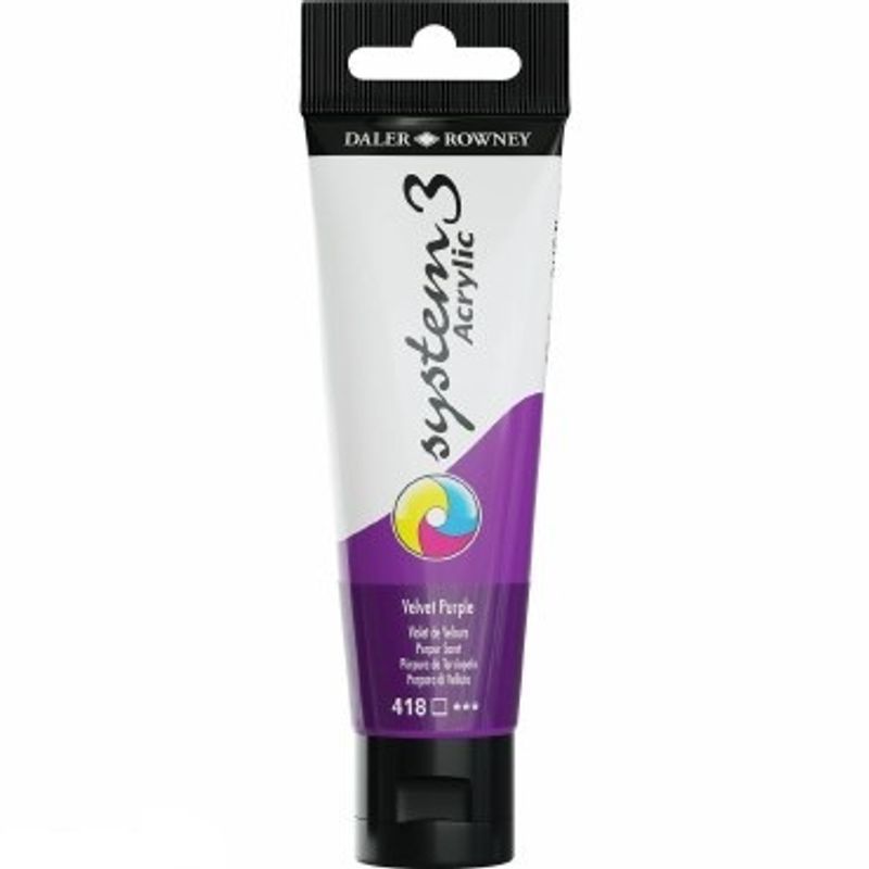 DR System 3 acrylic 59ml 418 Velvet Purple, akryyliväri