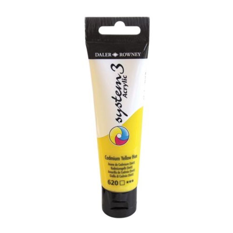 DR System 3 acrylic 59ml 620 Cadmium Yellow (Hue), akryyliväri FISY07