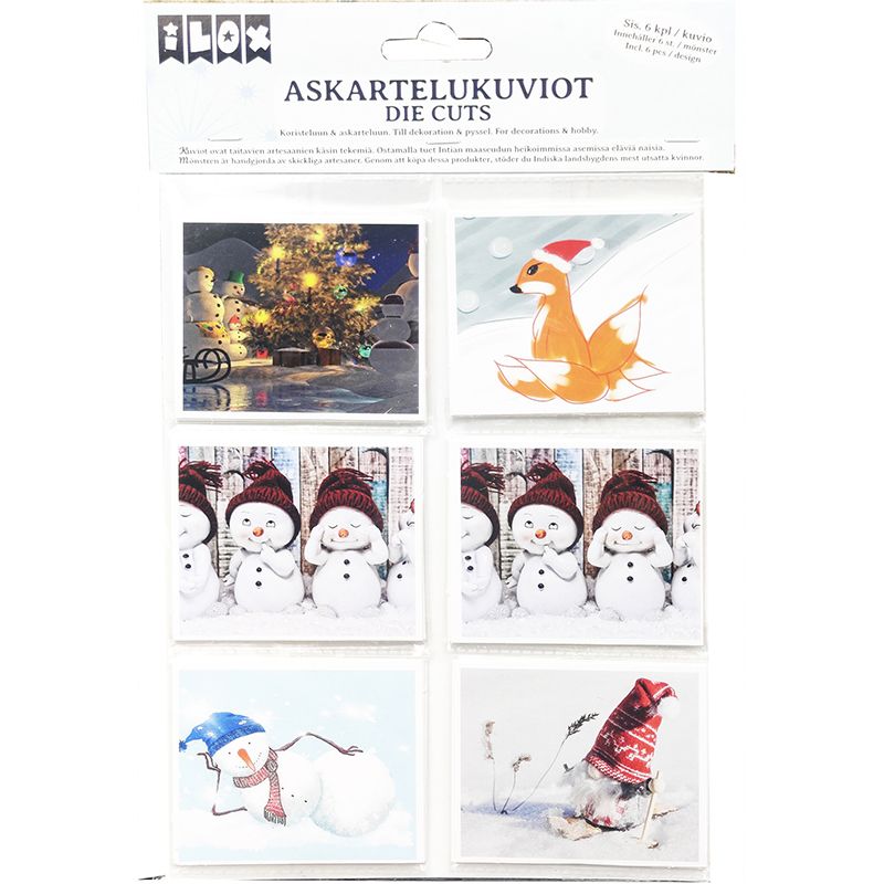ILOX Askartelukuvio Joulu 6x6kpl, joulu 21